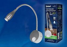 Светильник настенный Uniel ULT-F22-3W/4000K IP20 220В 3Вт 4000К Серебро картинка 